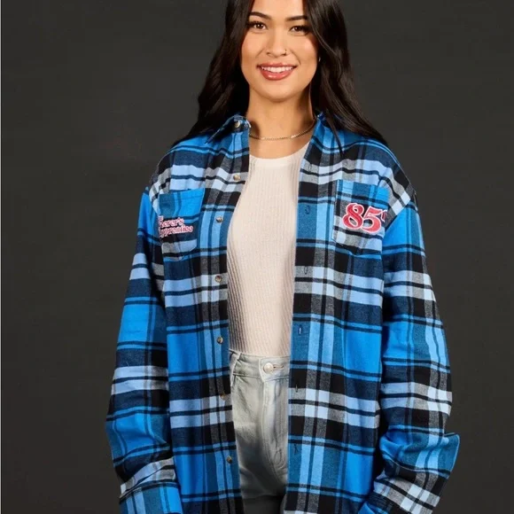 Cakeworthy Disney Fantasia Blue Plaid Shirt NWT - Picture 2 of 3